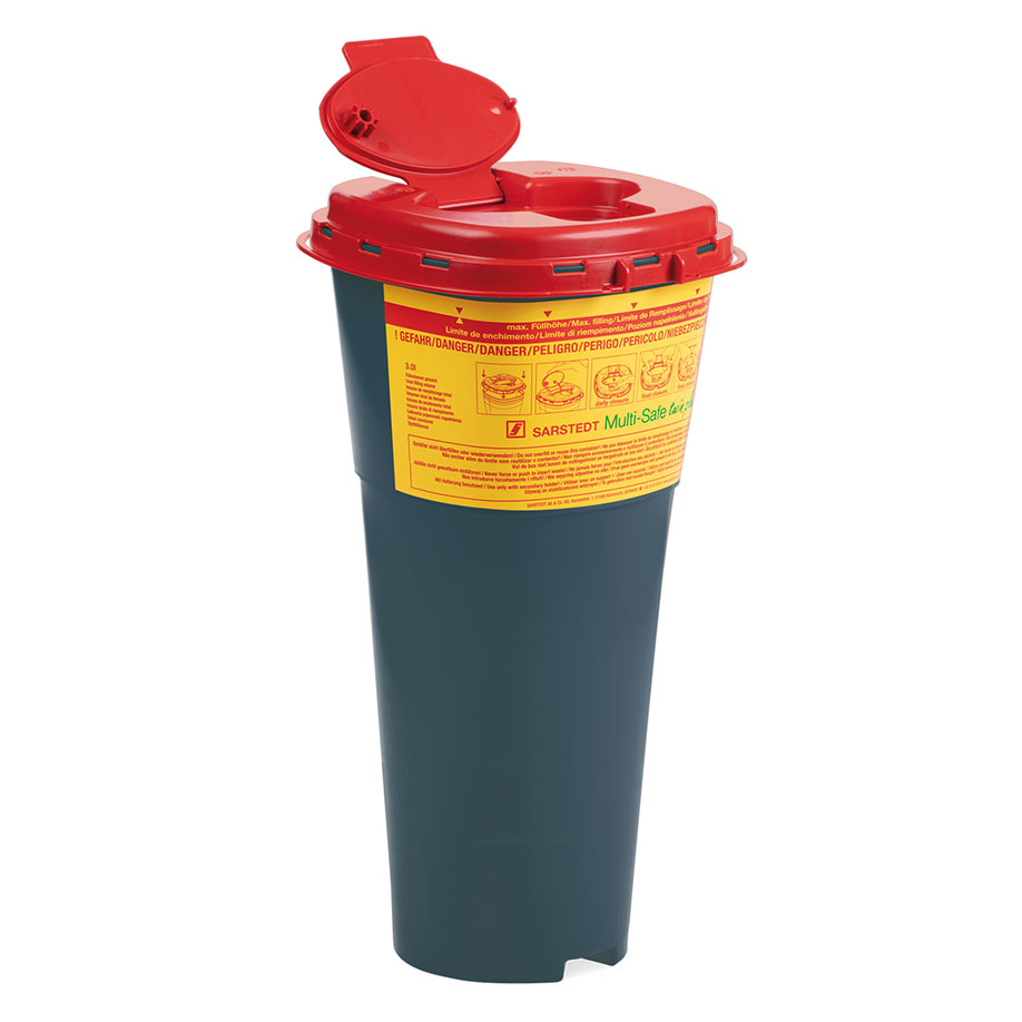 Kanülenabwurfbehälter 5,0 Ltr. Multi-Safe twin plus 5000 REC