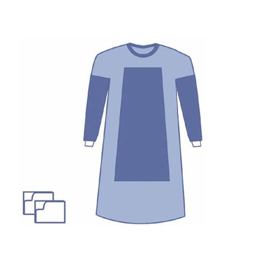 OPS Essential OP-Mäntel PE verstärkt, blau, steril, 3XL, 140 cm (24 Sets)
