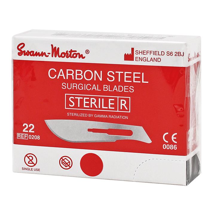 Einmal-Skalpellklingen Swann-Morton Fig. 22 steril (100 Stck.)