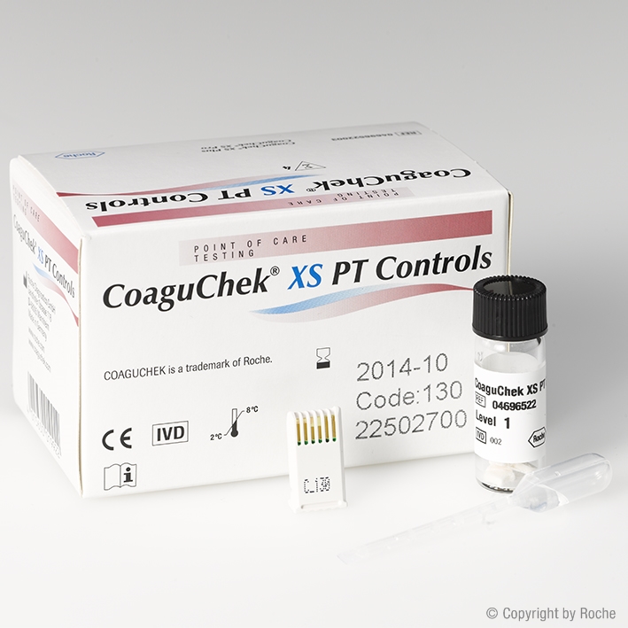 CoaguChek XS PT Controls Kontroll-Lösung (4 Stck.)