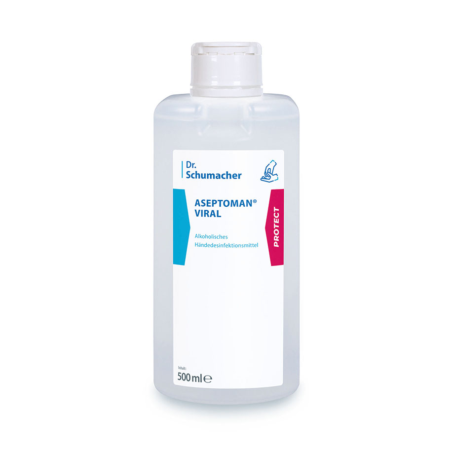 Aseptoman viral parfümfrei 500 ml Spenderflasche Händedesinfektion