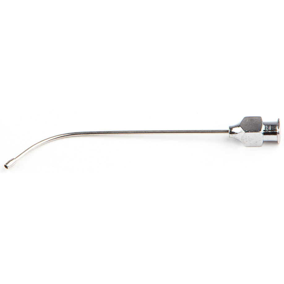 Einmal-Knopfkanülen gebogen, Gesamtlänge 8 cm, Ø 1,2 mm (2 x 40 Stck.)