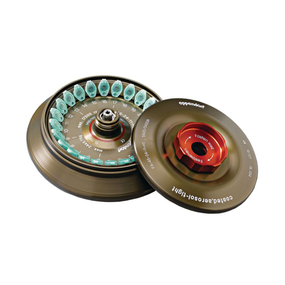 Festwinkelrotor FA-45-24-11-HS aerosoldicht, komplett mit Rotordeckel