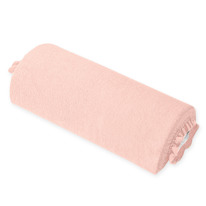 Nackenrollenbezug Frottee apricot, für Halbrollen 40 cm