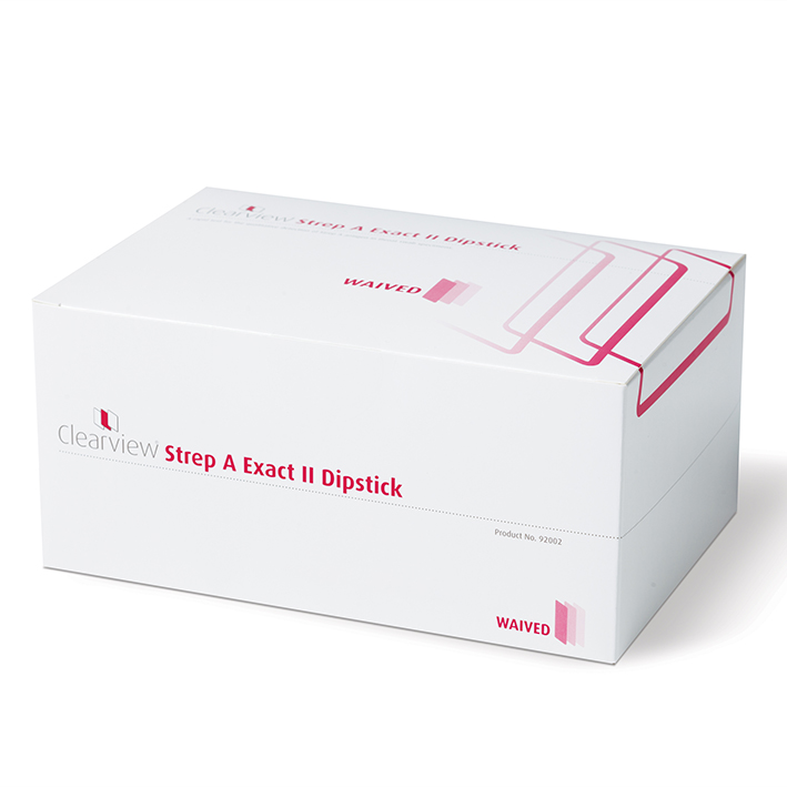 Clearview Strep A Dipstick 2 (25 T.) -neue Ausführung-