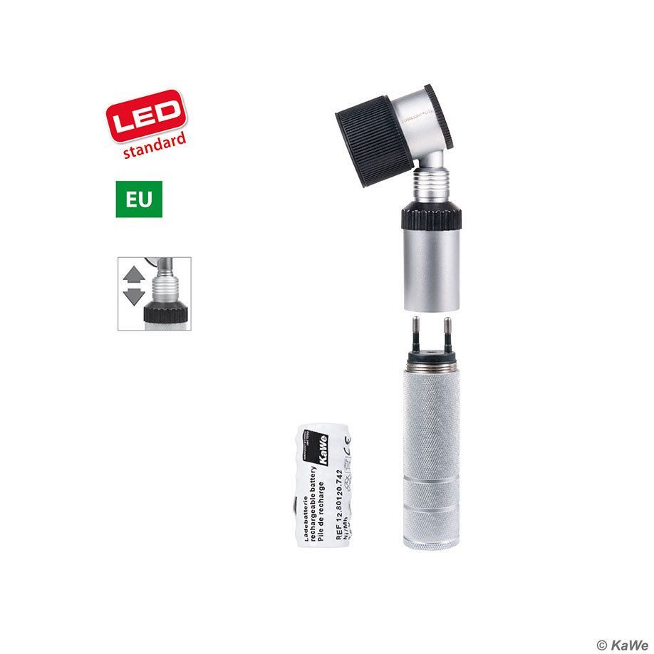 KaWe EUROLIGHT D30 Dermatoskop 3,5 V, LED, Griff C inkl. Akku,