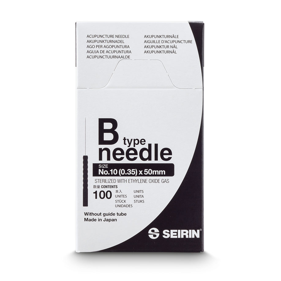 Standardnadeln B-Type 0,35x50 Nr. 10 (100 Stck.)
