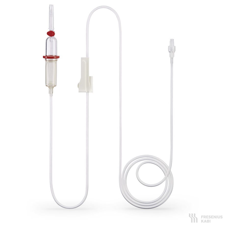Transfusionsgerät Haemofusor LL, mit Tropfkammer, Schlauch 180 cm