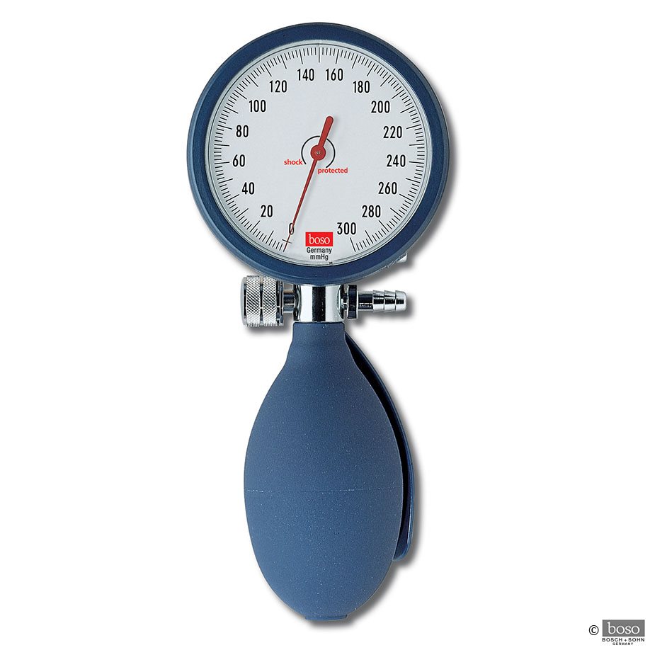 Manometer allein für boso clinicus II Blutdruckmessgerät Ø 60 mm, blau,