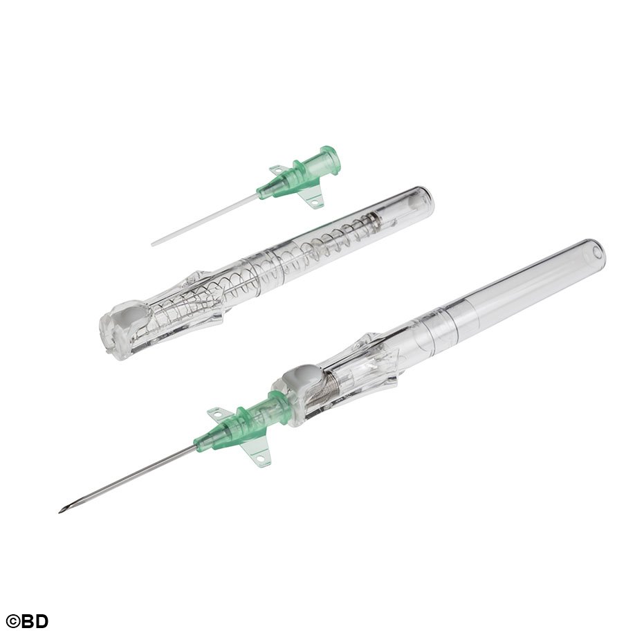 BD Insyte Autoguard Sicherheits- venenverweilkatheter mit Flügeln, 18 G,