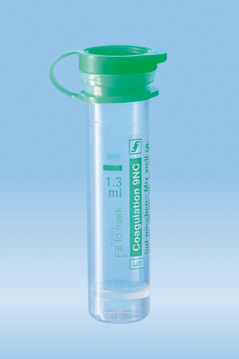 Mikro-Probengefäße 1,3 ml Citrat 3,2 % mit Eindrückstopfen (1000 Stck.)