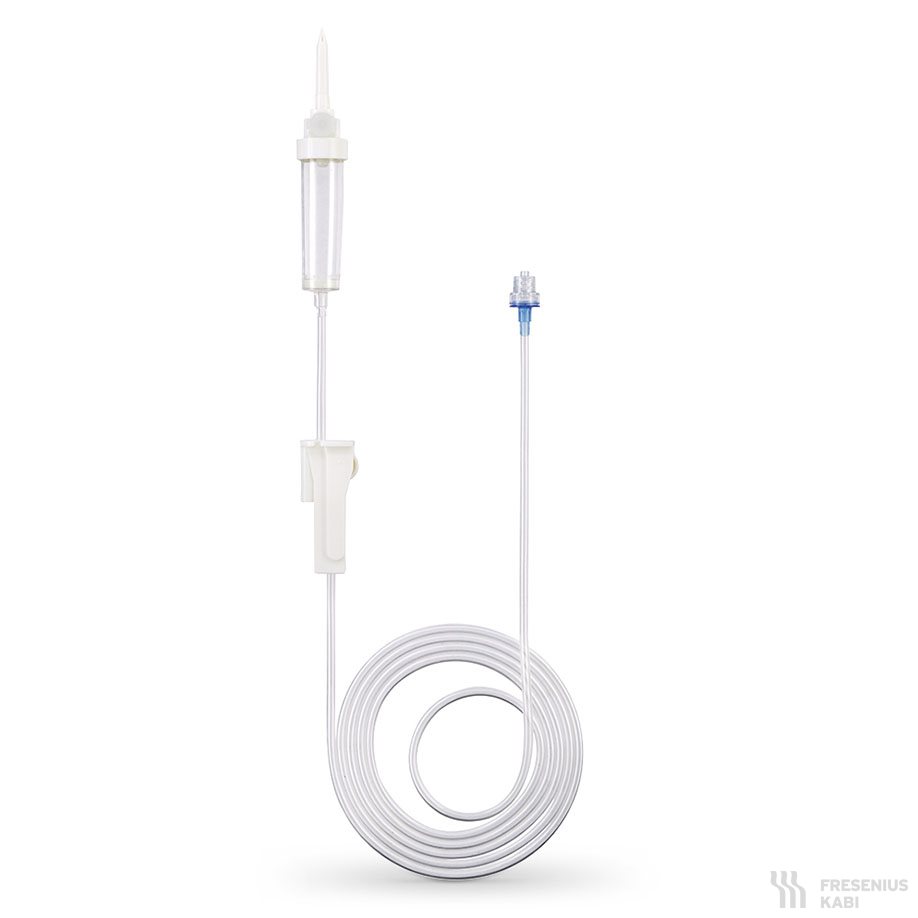 Infusionsgerät Novofusion LL, Schlauch 180 cm, mit Tropfkammer, Rückflusssperre