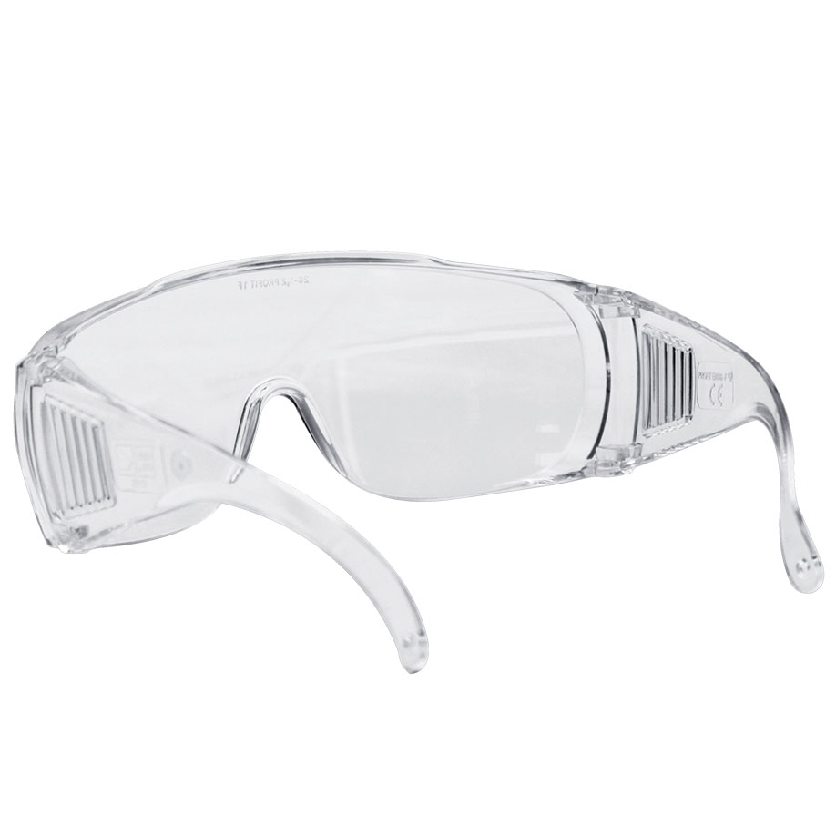 Schutz- und Überbrille mit Seiten- und Augenbrauenschutz