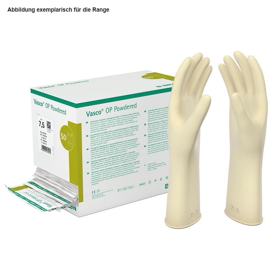 Vasco OP powdered OP-Handschuhe Latex, steril Gr. 7