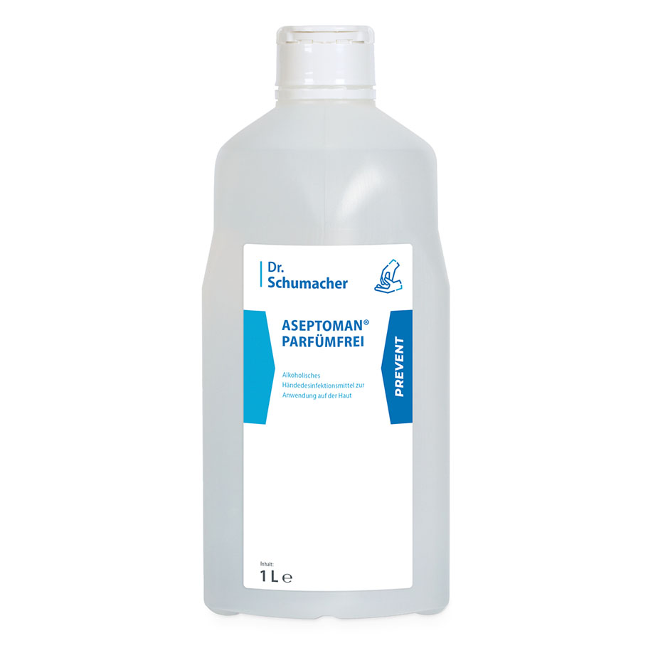 Aseptoman parfümfrei 1 Ltr. Spenderflasche Händedesinfektion