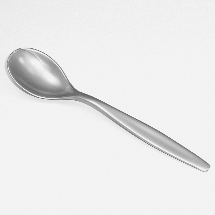 Suppenlöffel 190 mm, silber metallic