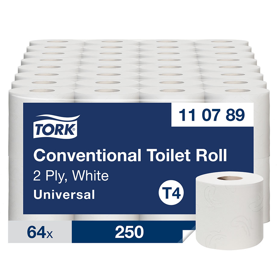 Tork Universal Toilettenpapier, 2-lagig, weiß (8 x 8 Rl.)
