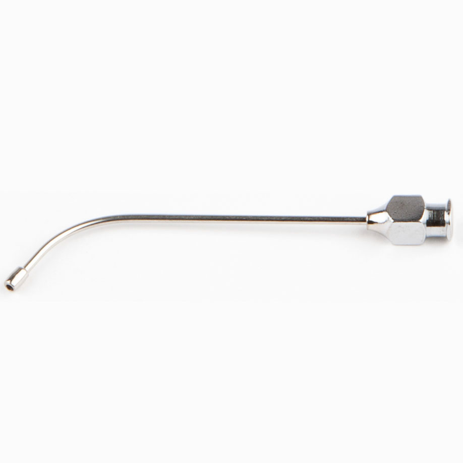 Einmal-Knopfkanülen gebogen, Gesamtlänge 8 cm, Ø 2 mm (2 x 40 Stck.)