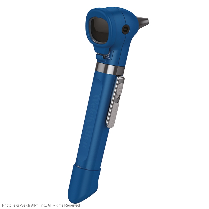 Pocket LED Otoskop 2,5 V royalblau, inkl. Handgriff