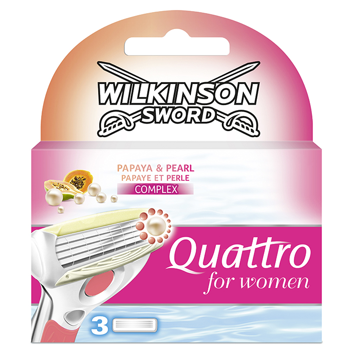 Ersatzklingen für Wilkinson Quattro for Women (3 Stck.)