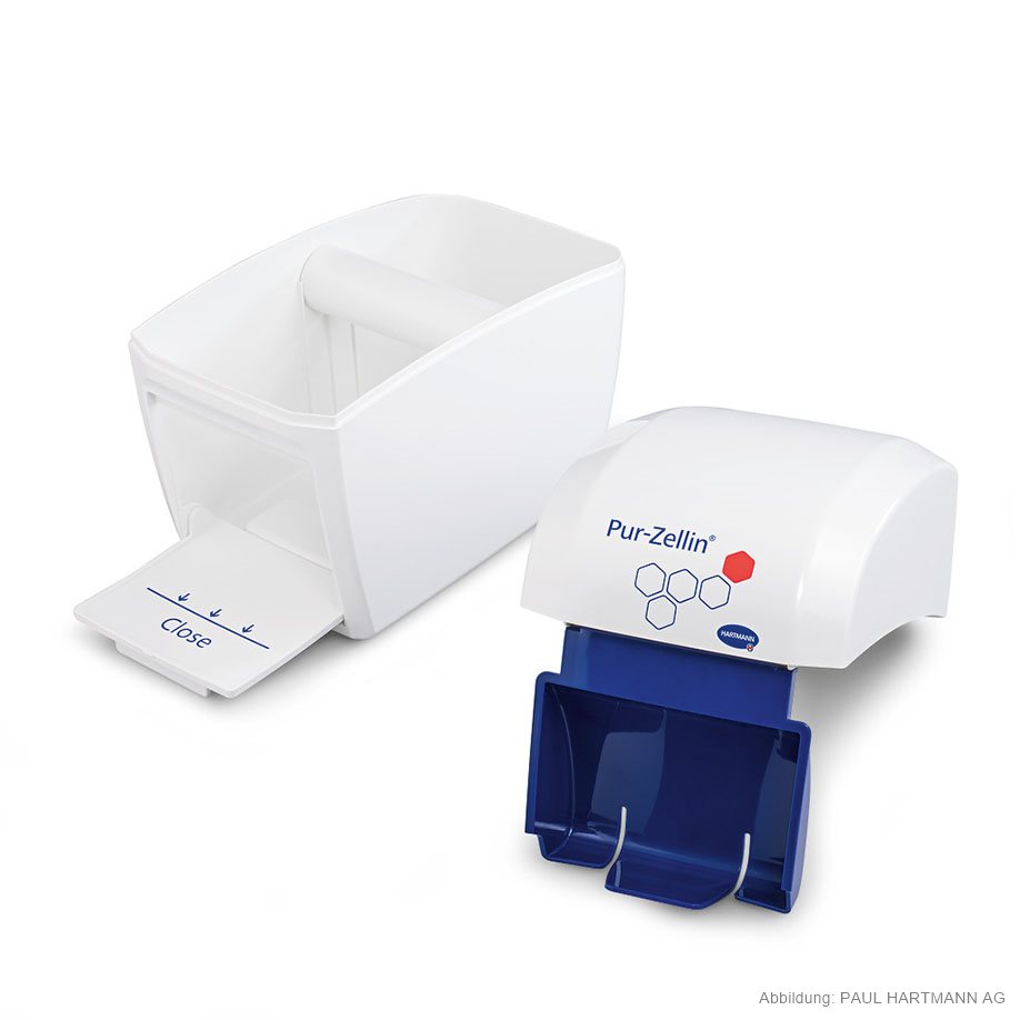 Pur-Zellin-Box, leer, Zellstofftupferspender