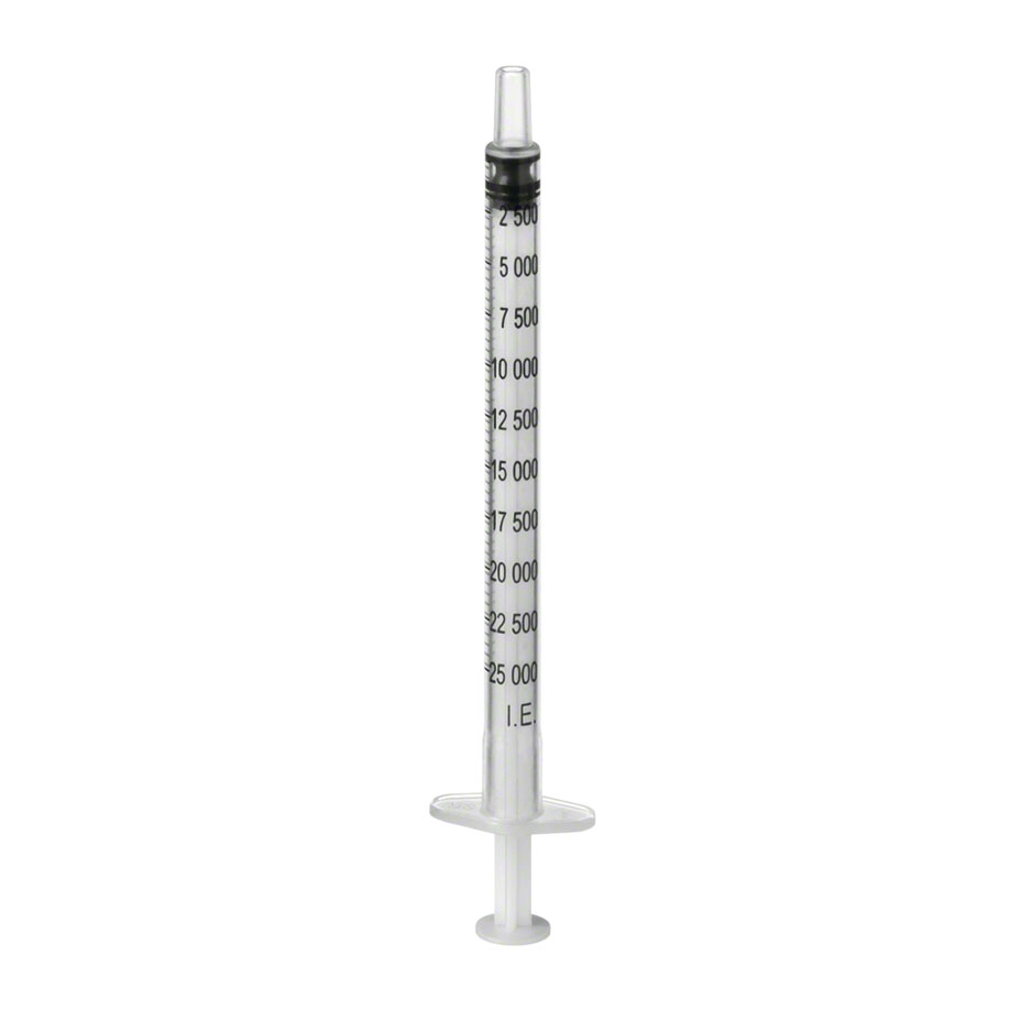 Omnifix H Spritzen 1 ml für 25.000 I.E. ohne Kanüle (100 Stck.)