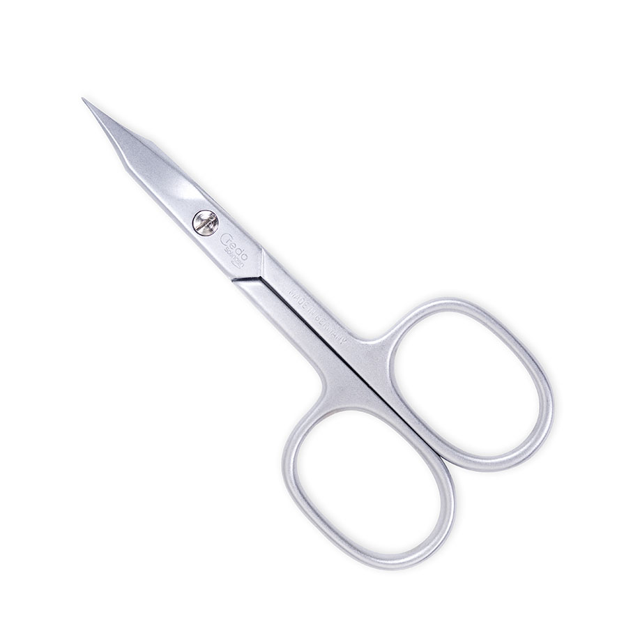 Credo Haut- und Nagelschere 9 cm, vernickelt, Turmspitze gebogen