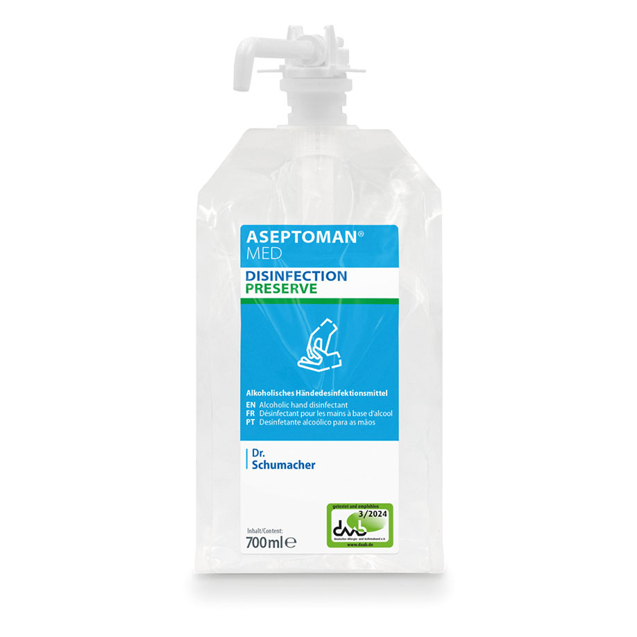 Aseptoman med ESH Vacu-Bag 700 ml, Händedesinfektion