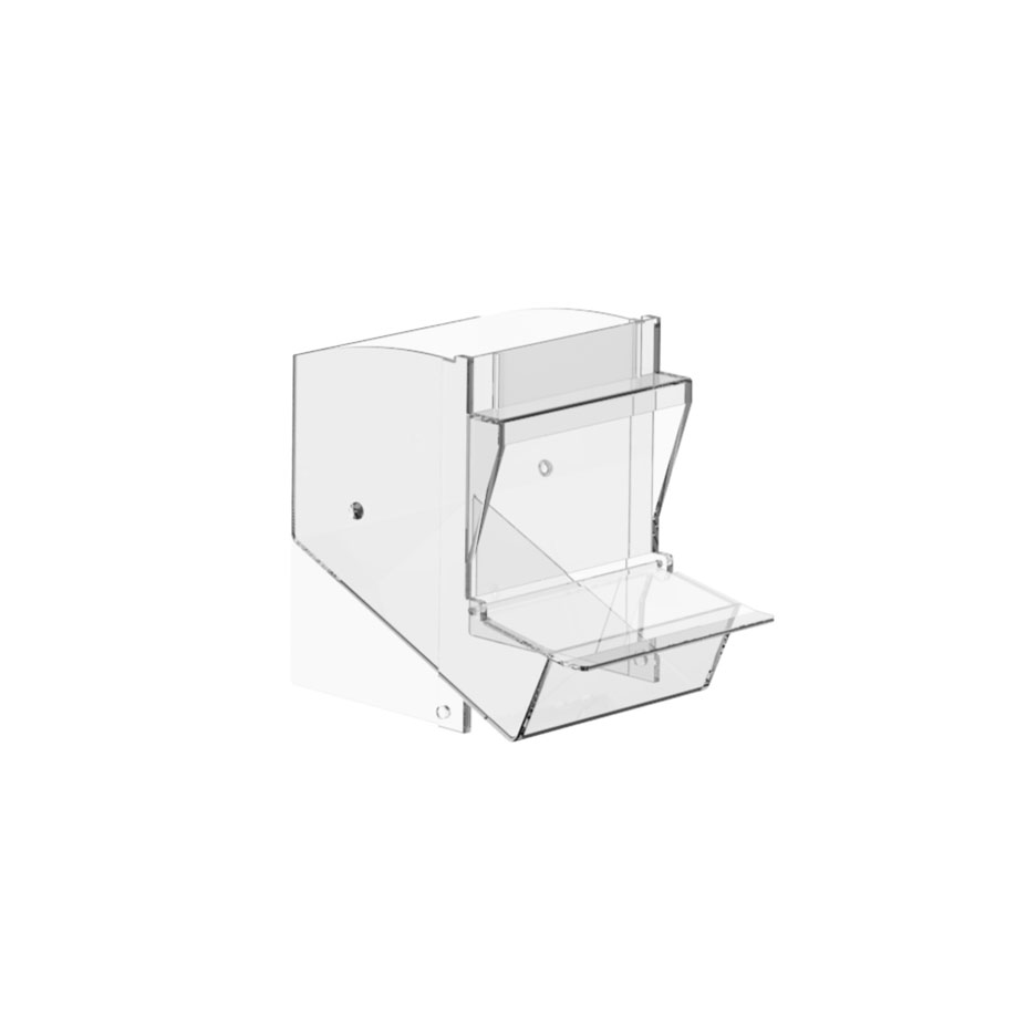 Einzelschütte klein, inkl. Staubschutzdeckel