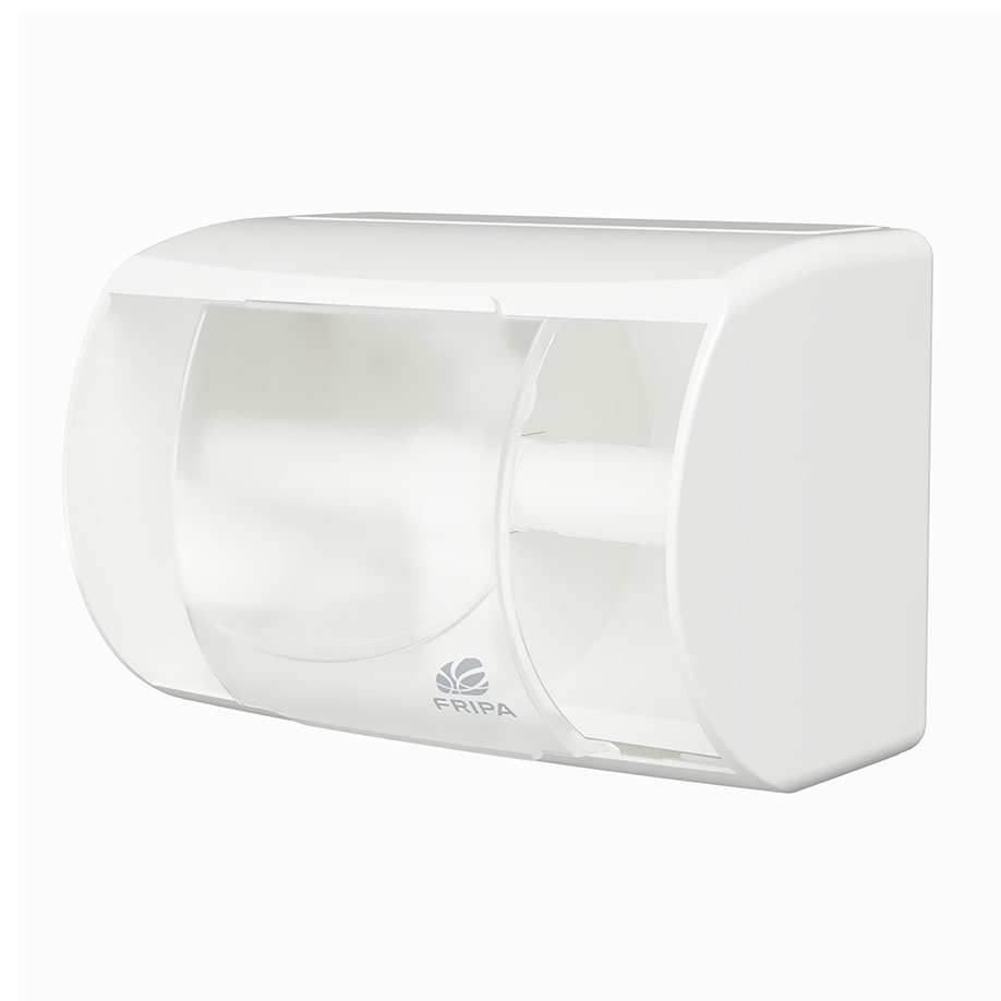 Fripa - Toilettenpapierspender Kunststoff weiß, für 2 Rollen