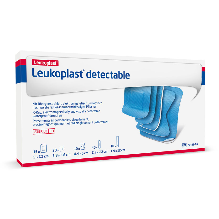 Leukoplast detectable, Mischpackung mit 5 Pflastergrößen (95 Stck.)
