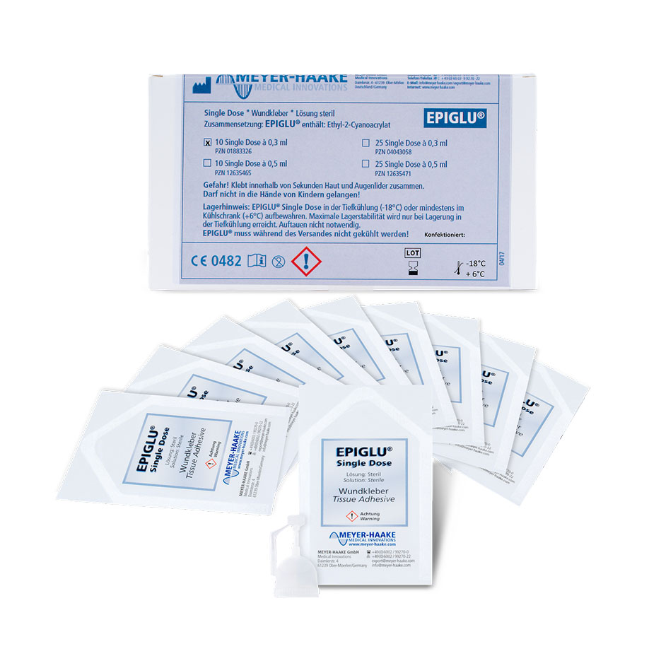 EPIGLU Wundkleber Single Dose Dosetten (10 Stück à 0,3 ml)