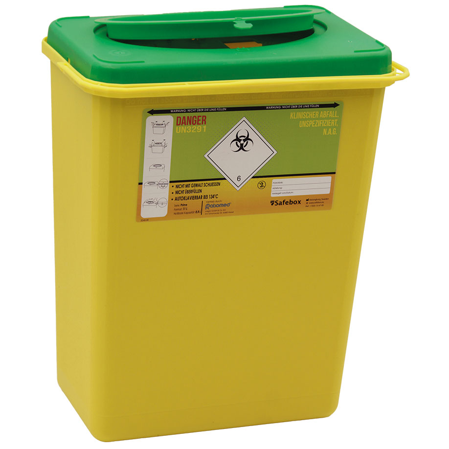 Kanülenabwurfbehälter ratiomed Safe-Box REC 11,0 Ltr.