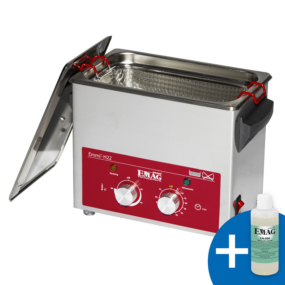 Ultraschall-Reinigungsgerät Emmi H22 2,2 Ltr. inkl.100 ml Universalkonzentrat