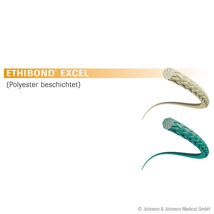 ETHIBOND EXCEL ST4 4/0=1,5 grün gefl. Nahtmaterial Fadenlänge 45 cm (12 Stck)