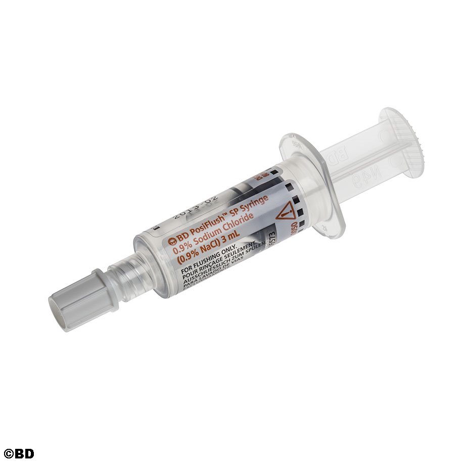 BD PosiFlush SP Spülsystem, vorgefüllt mit 3 ml NaCl 0,9 % (16 x 30 Stck.)