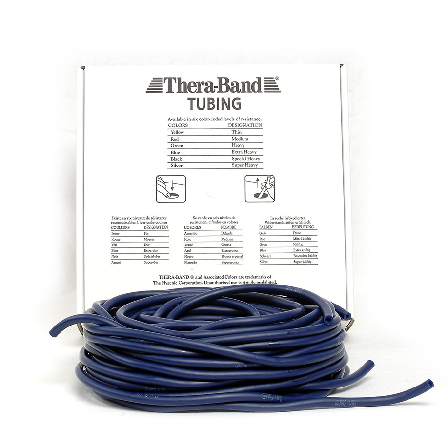 TheraBand Tubing 30,5 m, extra stark - blau