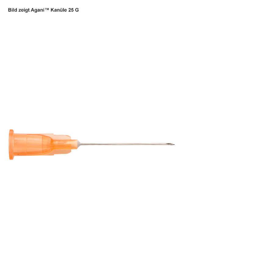 Agani Tuberkulinkanülen 25 G x 5/8'' 0,50 x 16 mm, orange (100 Stck.)