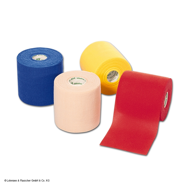 Haftelast latexfrei Fixierbinde cremefarben, 4 m x 8 cm