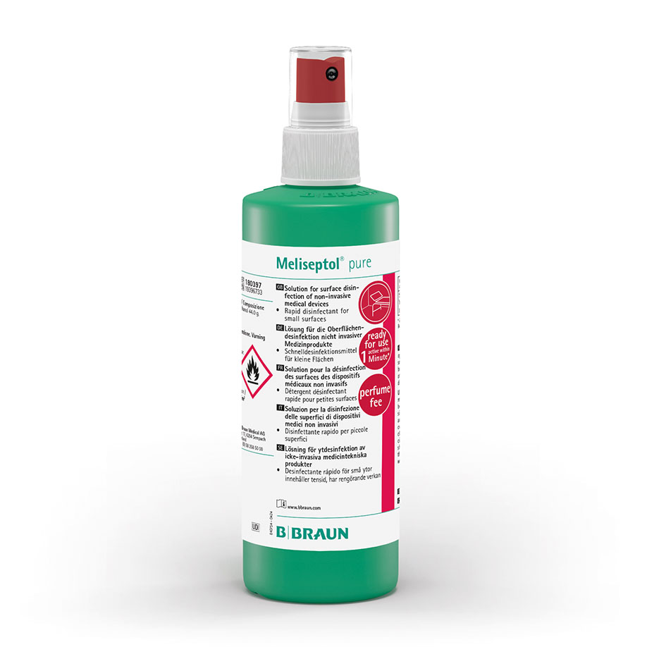 Meliseptol pure 250 ml Sprühflasche Flächenschnelldesinfektion