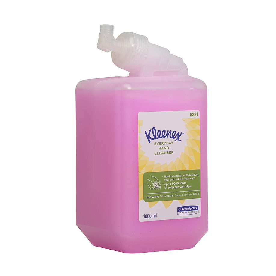 KLEENEX normale Waschlotion, rosa, parfümiert (6 x 1 Ltr.)