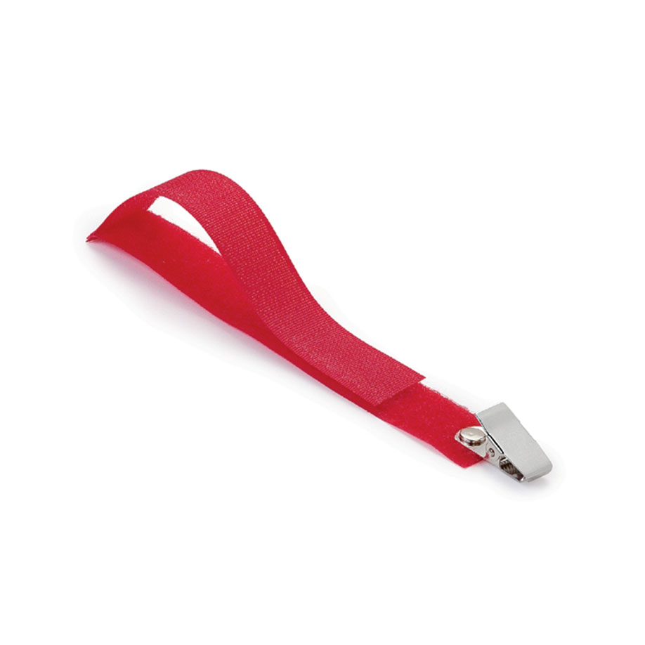 Universal-Schlauchhalter ratiomed OP-FIX mit Clip rot, 15 x 2 cm (25 Stck.)