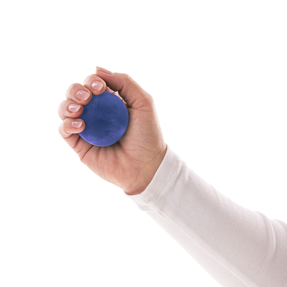 TheraBand Handtrainer, hart - blau