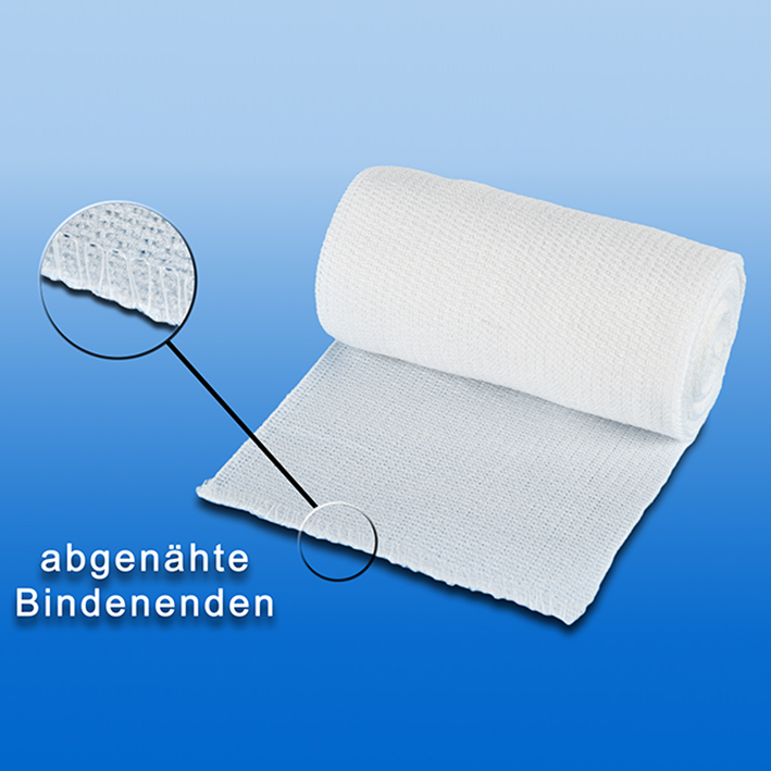 NOBALASTIK Mittelzugbinden, weiß 5 m x 12 cm lose (10 Stck.)