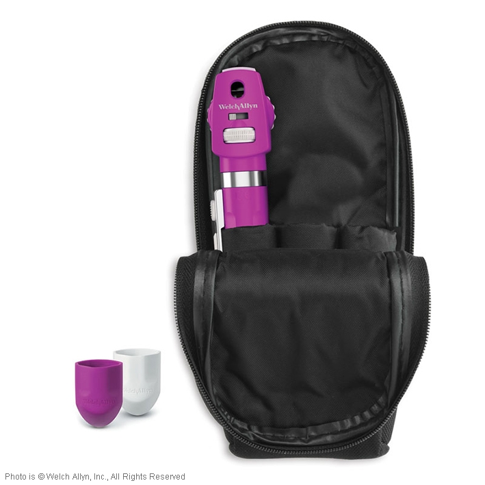Pocket Plus LED Ophthalmoskop opalviolett, inkl. Handgriff und Etui