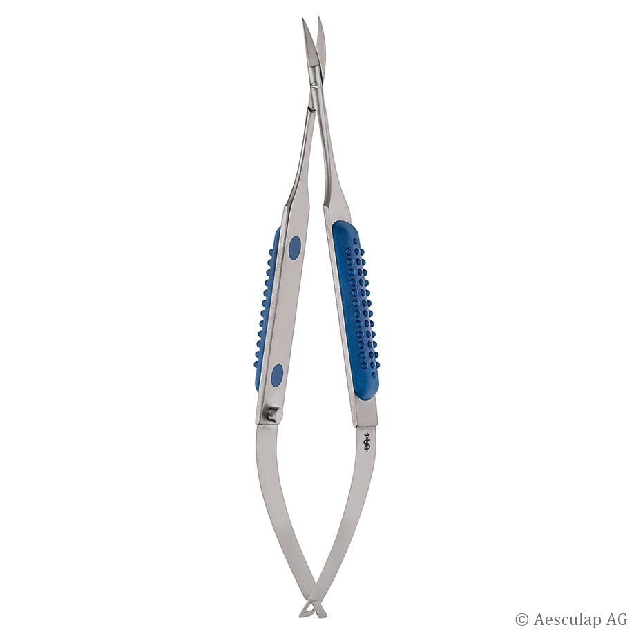 Mikro-Schere Müller, gebogen, spitz/spitz, 12 cm