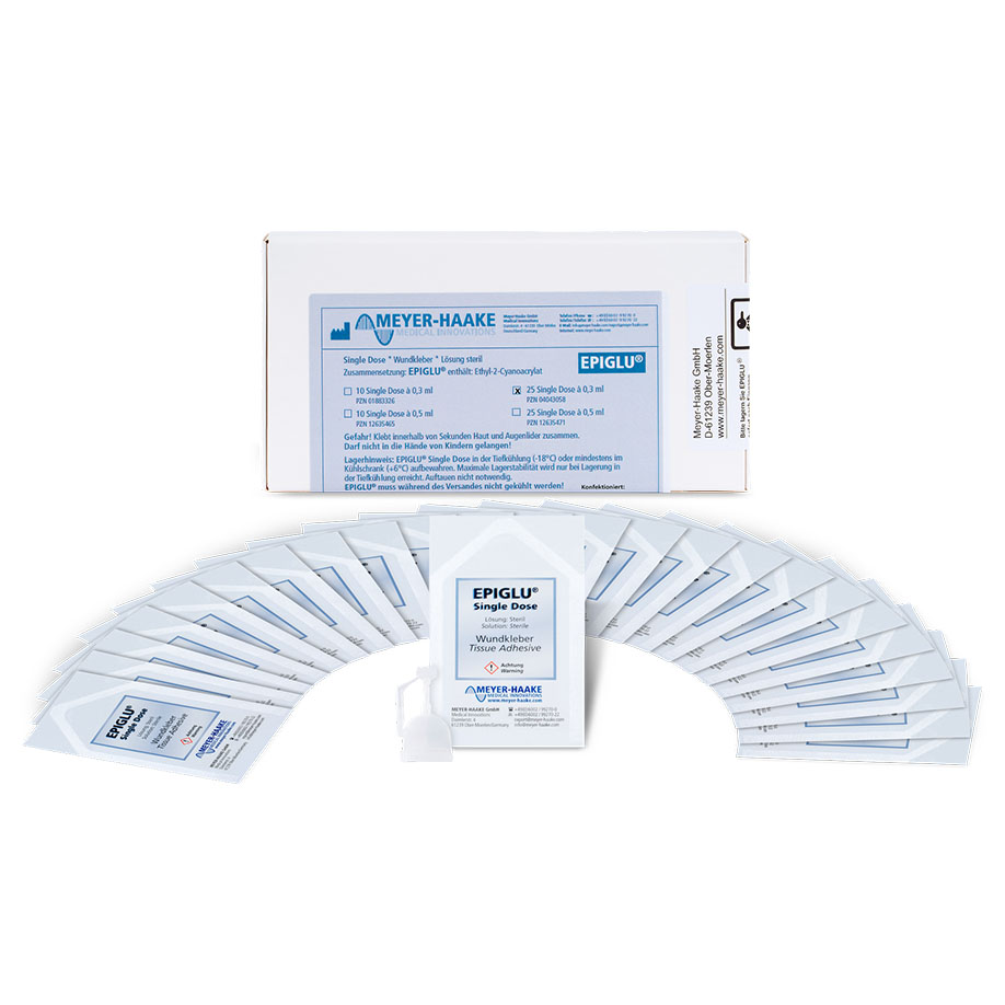 EPIGLU Wundkleber Single Dose Dosetten (25 Stück à 0,3 ml)