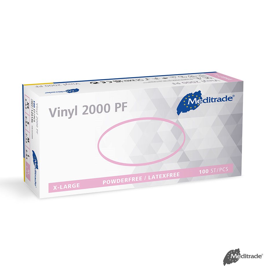 Vinyl 2000 U.-Handschuhe Vinyl, PF, unsteril, Gr. XL (100 Stck.)