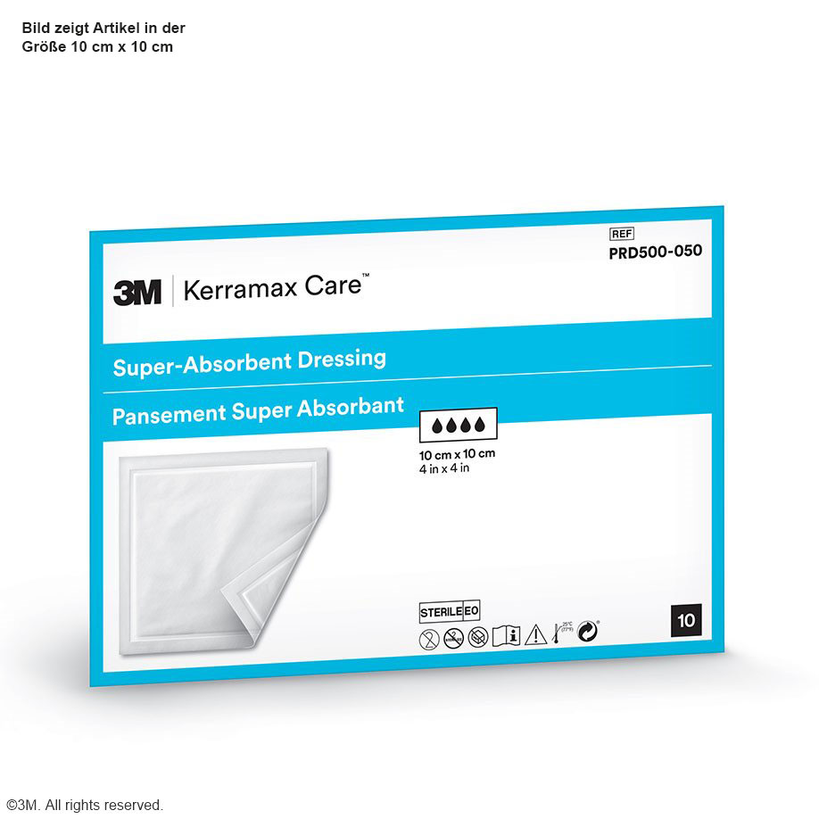 3M Kerramax Care, superabsorbierende Wundauflage 20 x 50 cm (10 Stck.)