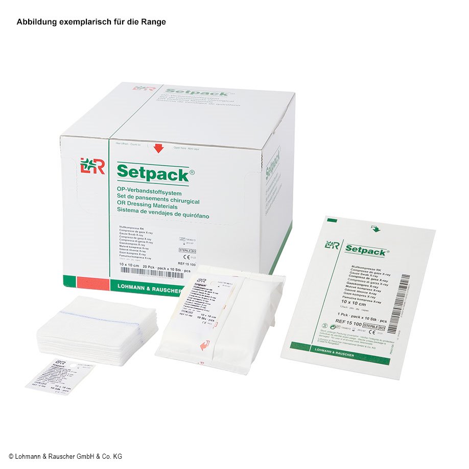 Setpack Mullkompressen RK steril 6-fach 10 x 12,5 cm (10 Stck.)